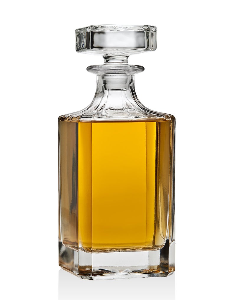 Lefonte Whiskey Decanter set for Liquor Scotch Bourbon or Wine, Includes 2 Old Fashioned Whisky Glasses - Image 2